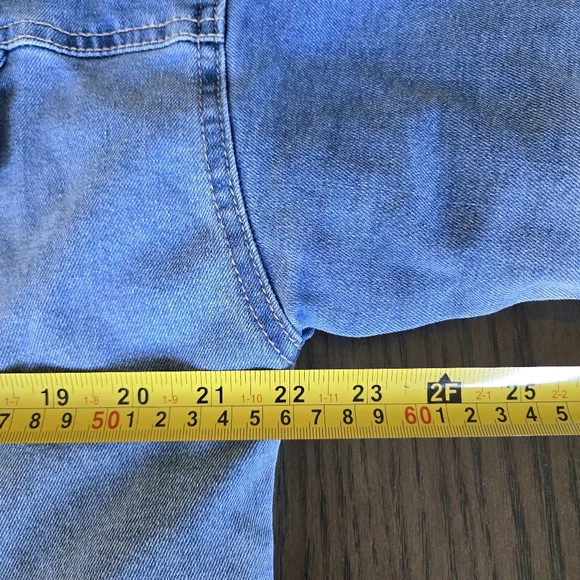 Forever 21 Women's Size S Oversized Ombre Premium Denim Sherpa Lined Jacket Warm - Picture 13 of 15